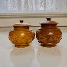 Vintage Ceramic Mikasa Whole Wheat Brown and Tan Salt & Pepper Shakers - Etsy