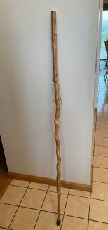 ANTIQUE HAND CARVED 5 Foot Tall WOOD WALKING ...