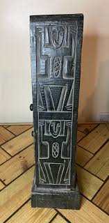 Vintage Wooden Aztec Design Pyramid Triangle Set Of Drawers ...