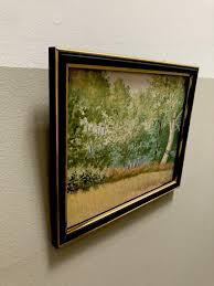 Antique Oil Painting On Board Landscape “Danford Lake” by C. Johnson In 1941 | eBay