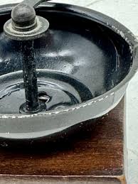 Unique Vintage Matching Wood Metal Grinder Salt Shaker and ...