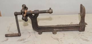 O. W. Burritt & Bro Weedsport NY hand crank wagon wheel tire drill press tool | eBay Australia