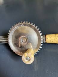 Egg Beater - Hand Held Retro Print Egg Beater in Excellent ...