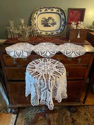 1880s Victorian Crocheted Doilies, 1 Large, 3 Smaller, Excellent Quality, Set #5 - Etsy