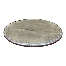 1900s Forbes Silver Round Tray Victorian Mirror Plateau ...