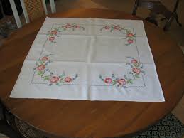 Embroidered Tablecloth - 1950s - Etsy