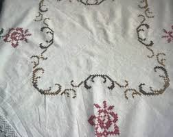 Hand-embroidered Tablecloth Older Cloth - Etsy