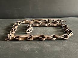 RARE VINTAGE HAND FORGED UNIQUE DESIGN RUSTIC IRON SOLID LAMP HANGING CHAIN, LC1 | eBay