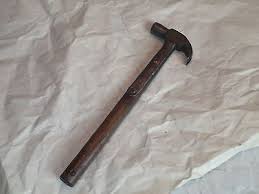 Vintage Farrier's, strap head, claw hammer, hand forged | #511915732