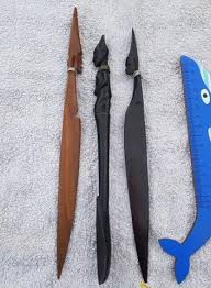 Antique 1900s Hand Carved Folk Art Tribal Letter Opener Pieces Souvenir Africa Art Wood Pieces Figures - Etsy