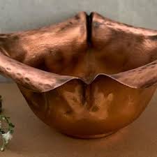 Vintage Handmade- Hammered Copper Bowl by Craftsman Studios Company of Laguna Beach Ca.-country Style- Farmhouse - Etsy UK