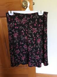 Women's Old Navy Floral Brown Print Polyester/ Lined Side ...