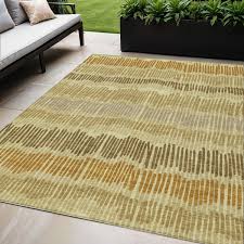 HomeRoots Striped Transitional Rectangle Outdoor Rug – Overstock