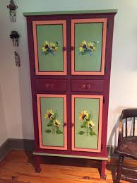 Finished a unique commission - folk art style door paintings and cabinet trim. It was fun and looks great in this tiny second home of friends who collect fabulous pieces of Southwestern
