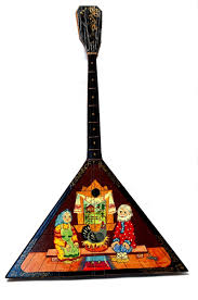 Vintage Decorative Painted Russian Folk Instrument Balalaika with Fairy Tale #70 | eBay