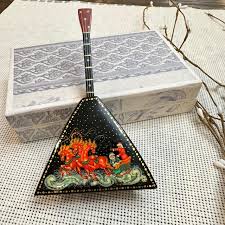 Vintage Rare Handpainted Handmade Balalaika Lacquer... | Depop