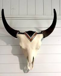 Hand Painted Real Buffalo Skull - Etsy Israel