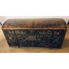 Original Painted Dowry Chest Trunk or Luggage, Dated 1840 ...