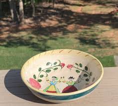 Vintage Pennsylvania Folk Art Dutch 5 7/8” Diameter Bowl Hand-Painted | eBay