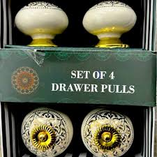 Storage & Organization | Set Of 4 Drawer Pulls Indian ...