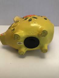 Mid Century Ceramic Piggy Bank | eBay