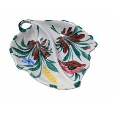 Mid 20th Century Italian Ceramic Pottery Dish | Chairish
