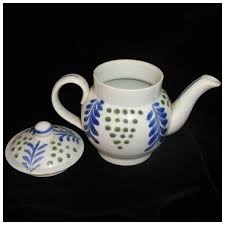Rare Scottish Pearlware Brushstroke Miniature Teapot ...