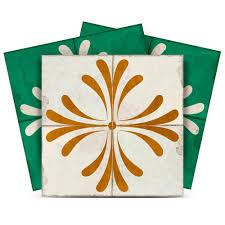 MI ALMA Green, Beige and Gold R455 12 in. x 12 in. Vinyl ...