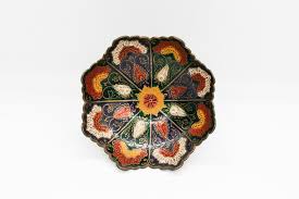 Vintage Brass Enamel Colorful Bowl | Home Decor Candy Dish ...