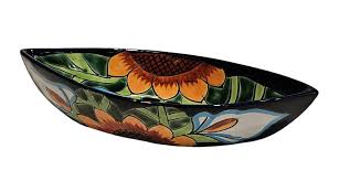 Colorful Sunflowers & Calla Lilies Talavera Mexican Pottery ...