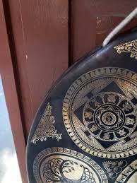 50cm-100cm Auspicious symbols with vajra Carved Super fine Tibetan Gong- 6 sizes | eBay