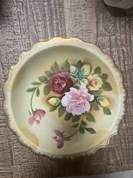 Vintage Enesco Japan Hand Painted Rose Floral Bowl | eBay