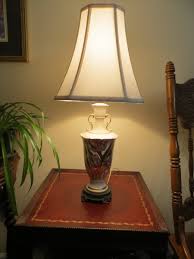 Vintage Caughley vitrified china lamp floral design. England ...