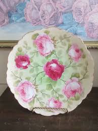 Antique O & EG Royal Austria Hand Painted Plate Roses Gold Signed Laporte 9 3/4" | eBay