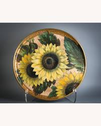 English Porcelain Sunflower Part Tea Service and Tray ...