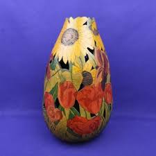 Gourd Art by Cheryln Bennett, Sunflowers, Iris, and Tulips - Etsy Ireland