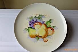 Vintage J Nagasaki Hand Painted Decorative Fruit Plate Pears ...