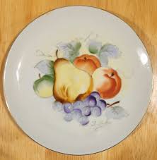 Vintage J. Itsh Signed Hand Painted Fruit Plate Decorative ...