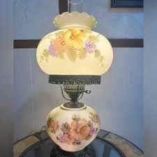 Other | Hand Painted Floral Hurricane Lamp | Poshmark