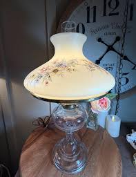 Vintage, Gone With the Wind, Hand Painted, Floral, Hurricane ...