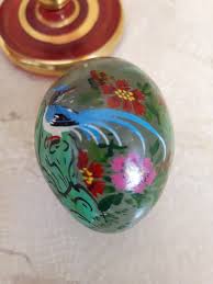 Vintage Hand Painted Jade Miniature Collectible Egg Signed ...