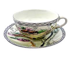 Vintage Hand Painted Porcelain Tea Cup and Saucer Made In ...