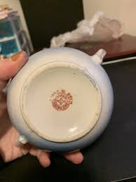 By the Water vintage hand painted eggshell porcelain creamer ...