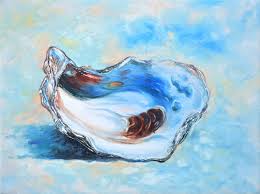 Large Oyster Shell Giclee - World of Decor