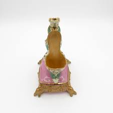 Antique Hatpin Holder With 2 Shoes, Vase Center, Porcelain ...