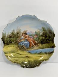 Antique Ceramic Porcelain Wall Hanging Plate Neoclassical Style Victorian | eBay