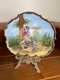 Beautiful Antique Limoges France Hand Painted Cabinet Plate - Etsy