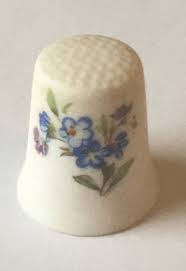 Flower Flowers Thimble Vintage Souvenir Collectible | eBay