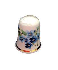 BN Personalised Fine Bone China Forget Me Not Thimble ...