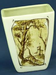 CANTAGALLI Ceramic VASE Majolica landscape FLORENCE 1900 XX ITALY | eBay